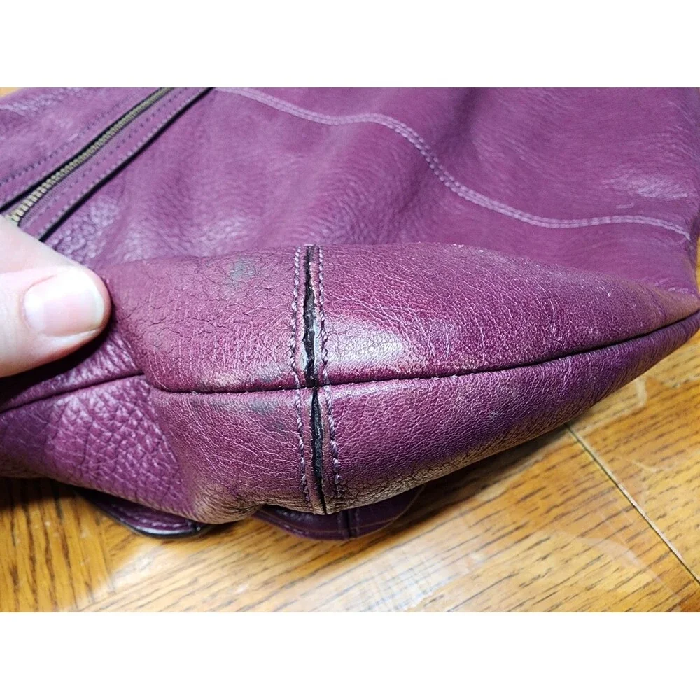 Coach 15400 Limited Edition Hamptons Plum/Purple Flap Crossbody/Shoulder GUC